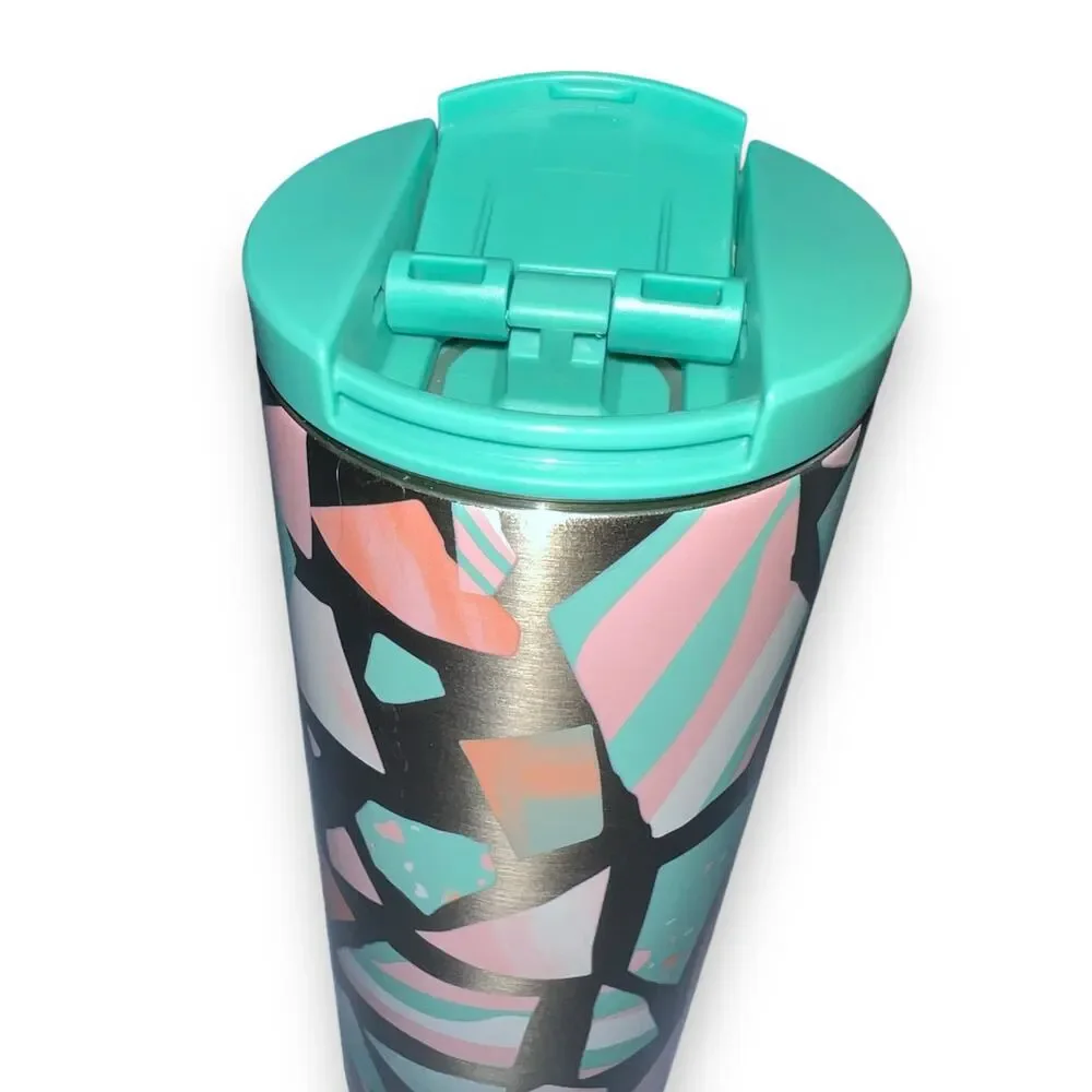 Starbucks Mosaics Travel Mug Stainless Steel Tumbler Coffee Tea Water 16oz